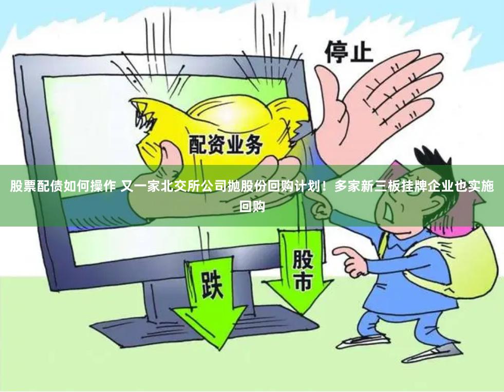 股票配债如何操作 又一家北交所公司抛股份回购计划！多家新三板挂牌企业也实施回购