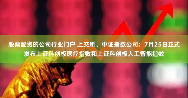 股票配资的公司行业门户 上交所、中证指数公司：7月25日正式发布上证科创板医疗指数和上证科创板人工智能指数