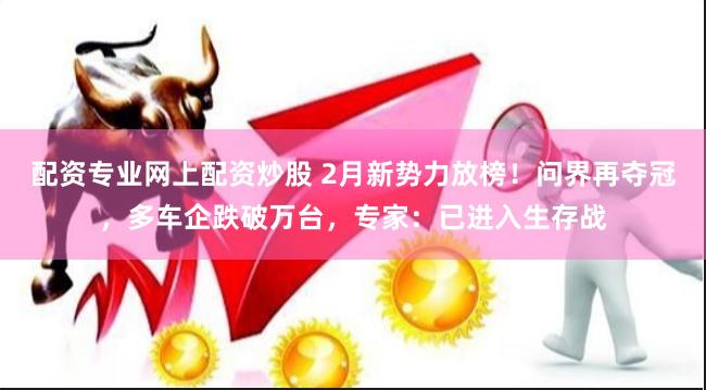 配资专业网上配资炒股 2月新势力放榜！问界再夺冠，多车企跌破万台，专家：已进入生存战
